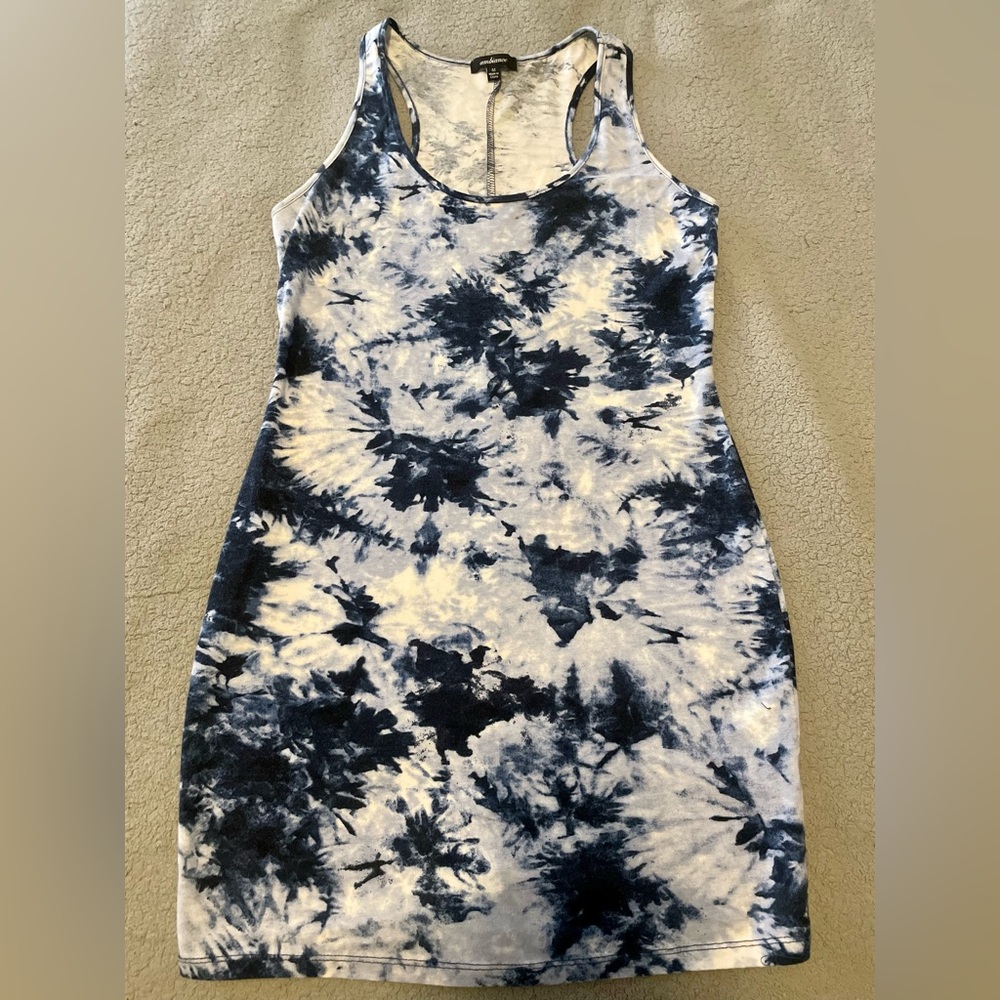 Ambiance Blue and White Tie-Dye Top